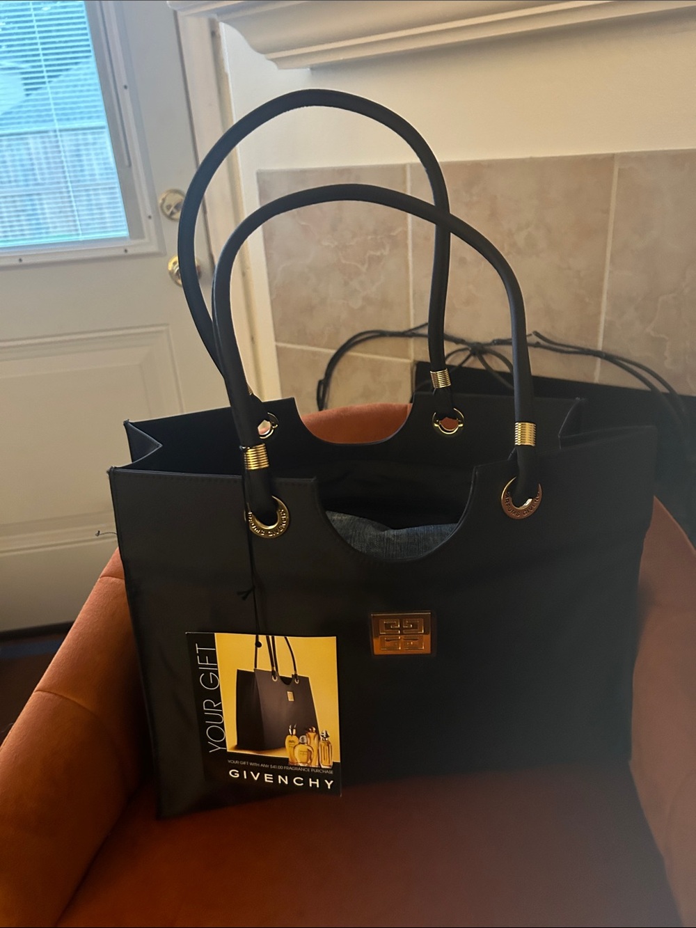 Givenchy Black Tote with Gold-Tone Hardware